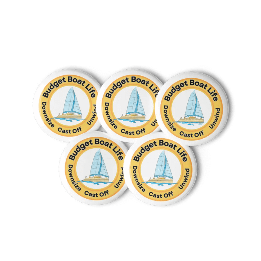 Budget Boat Life Pin Buttons product image (3)