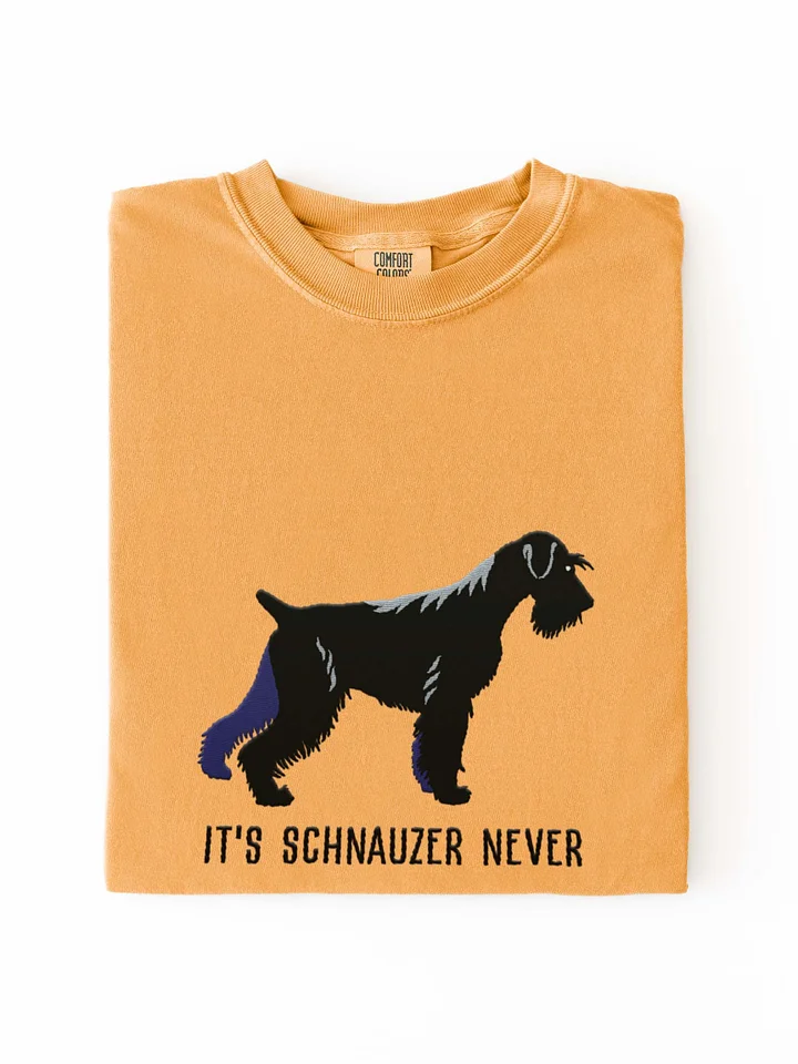 It's Schnauzer Never T-Shirt(Embroidered) of a Standard Schnauzer(Black) product image (1)