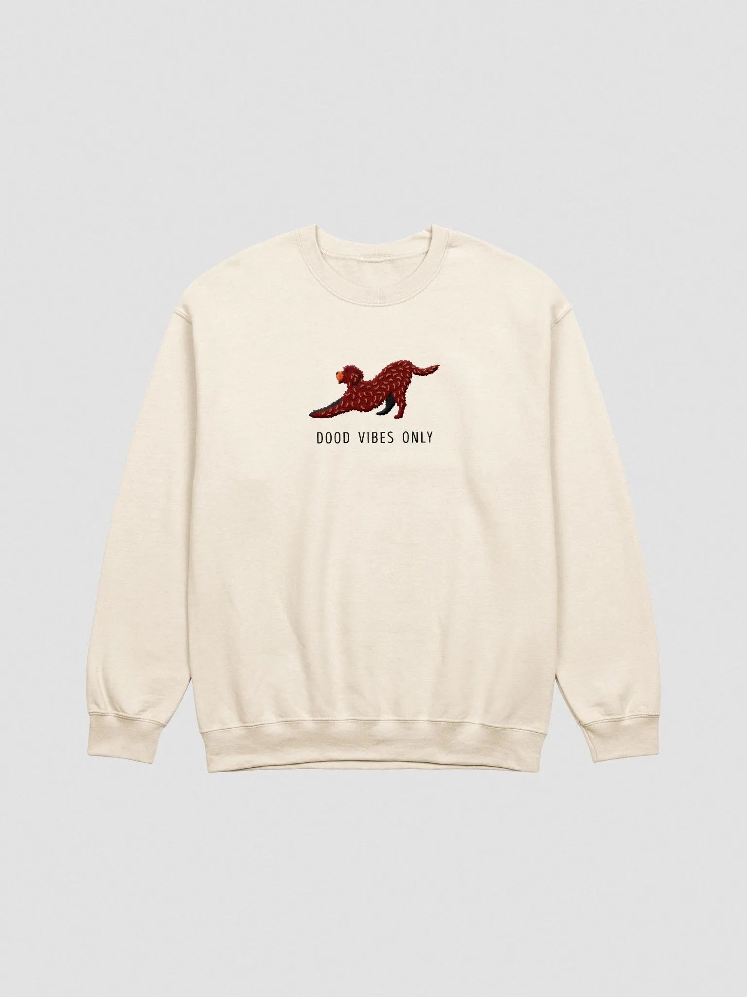 Dood Vibes Only Sweatshirt (Embroidered) of a Labradoodle product image (4)