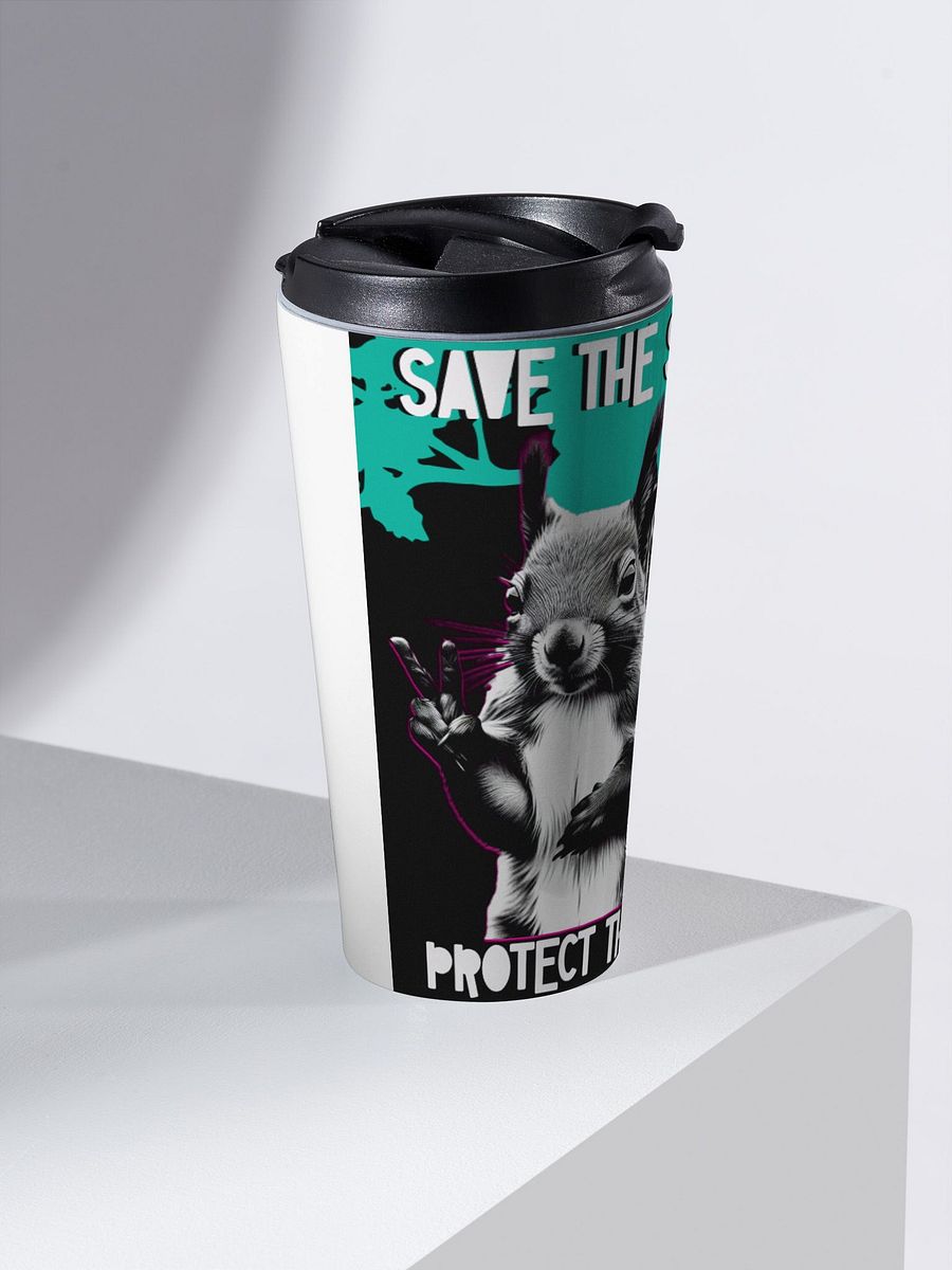 Peaceful Squirrel Stainless Steel Travel Mug product image (2)