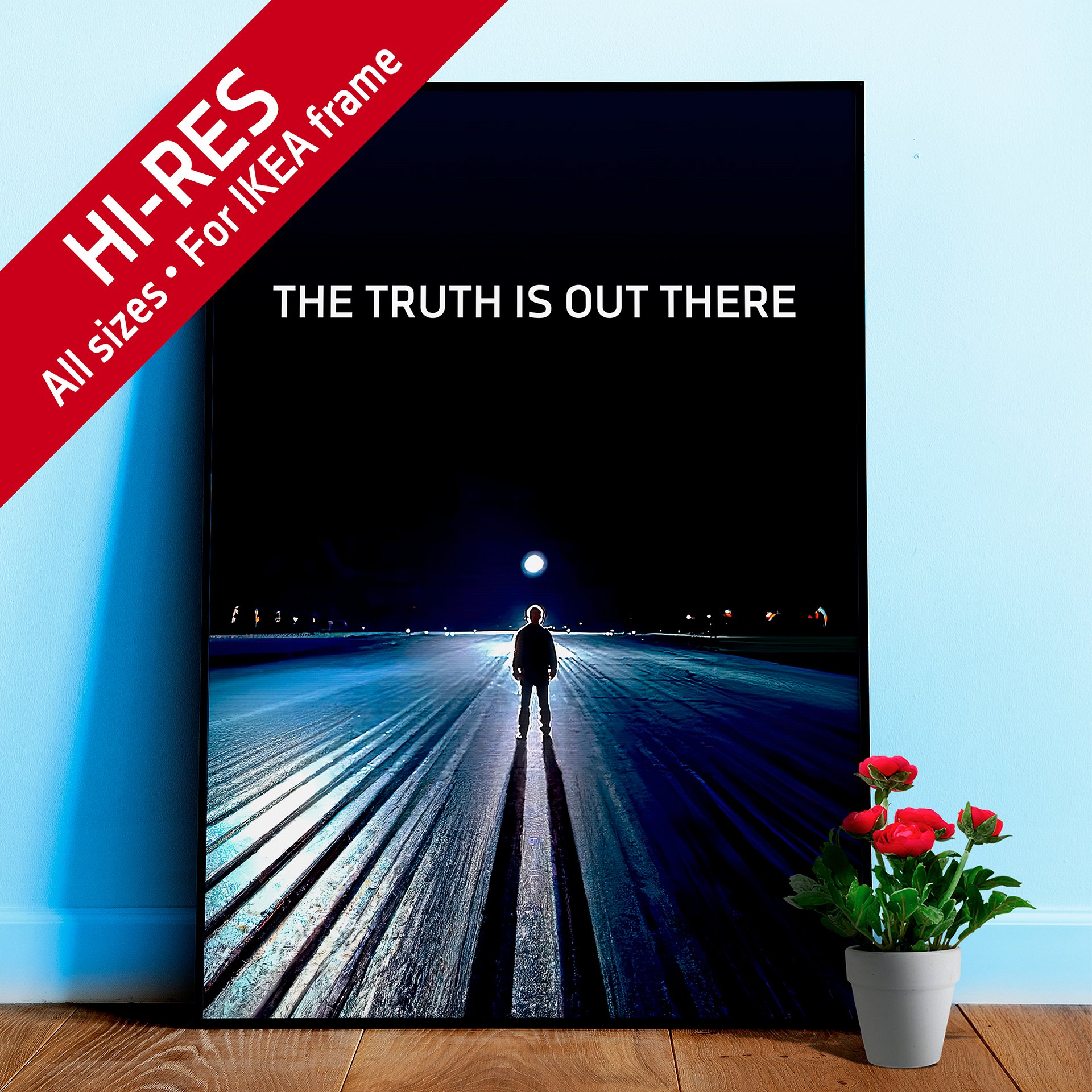 The Truth is Out There S01E02 - Deep Throat / The X-Files poster — sci-fi poster, movie poster, space art print product image (1)