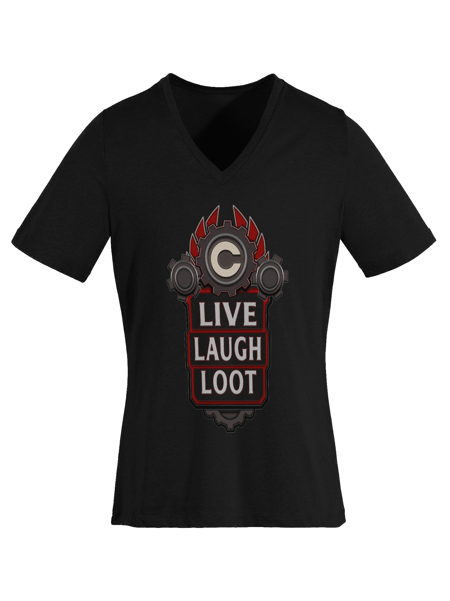 Ladies Live Laugh Loot V-Neck Shirt product image (3)
