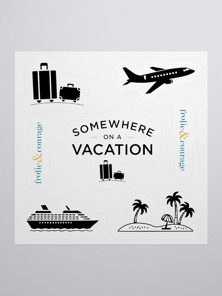 Somewhere on a Vacation Sticker Set product image (1)
