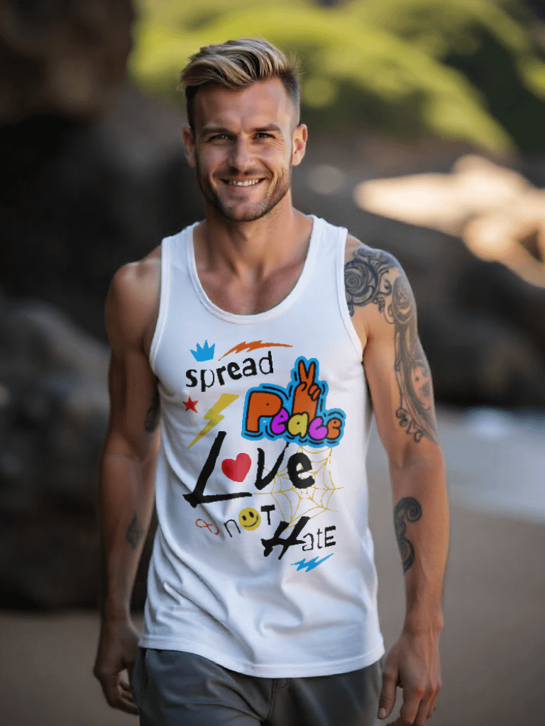 Spread Love, Not Hate | Jersey Tank by Bella+Canvas product image (1)