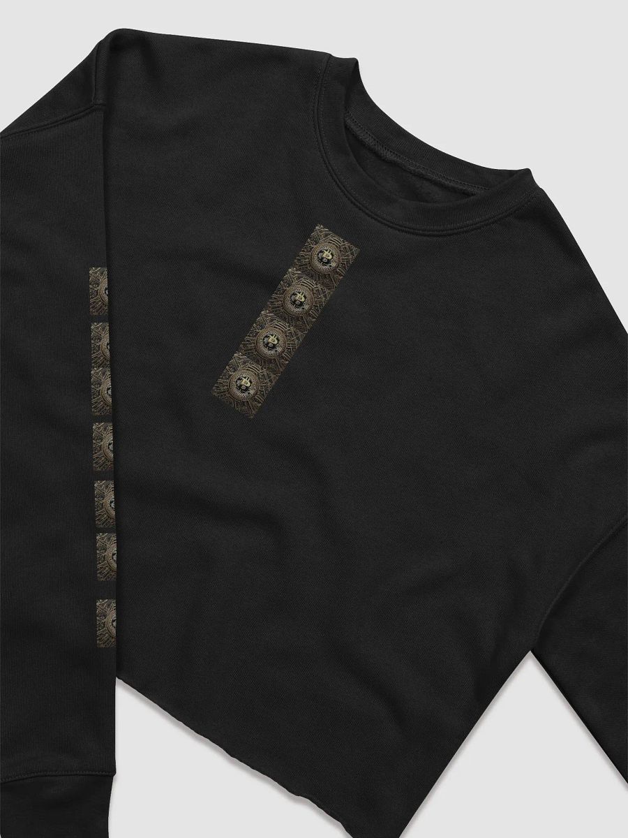BTC fleece Crop Sweatshirt black 1 product image (3)
