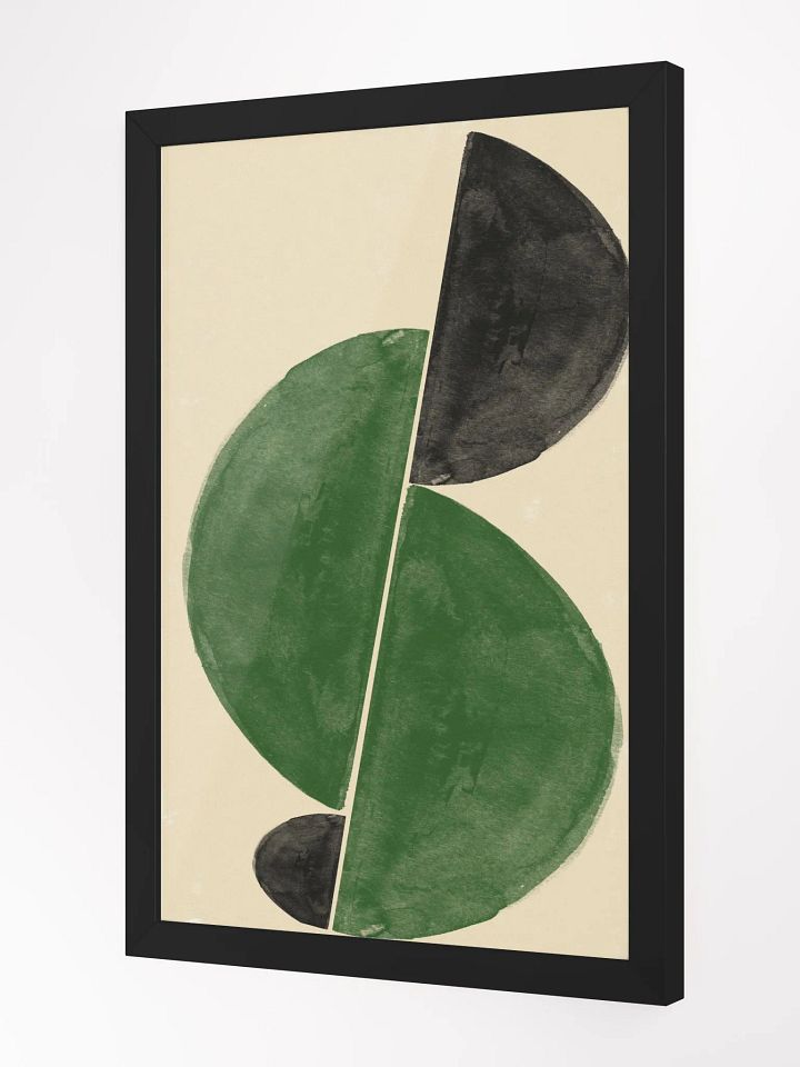 Serene Symmetry Framed Poster | Minimalist Abstract Wall Art | Tranquil Geometric Design for Modern Spaces product image (2)