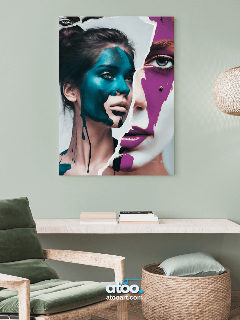 Living in Colors | Three color clash... | Collage Wall Art product image (2)
