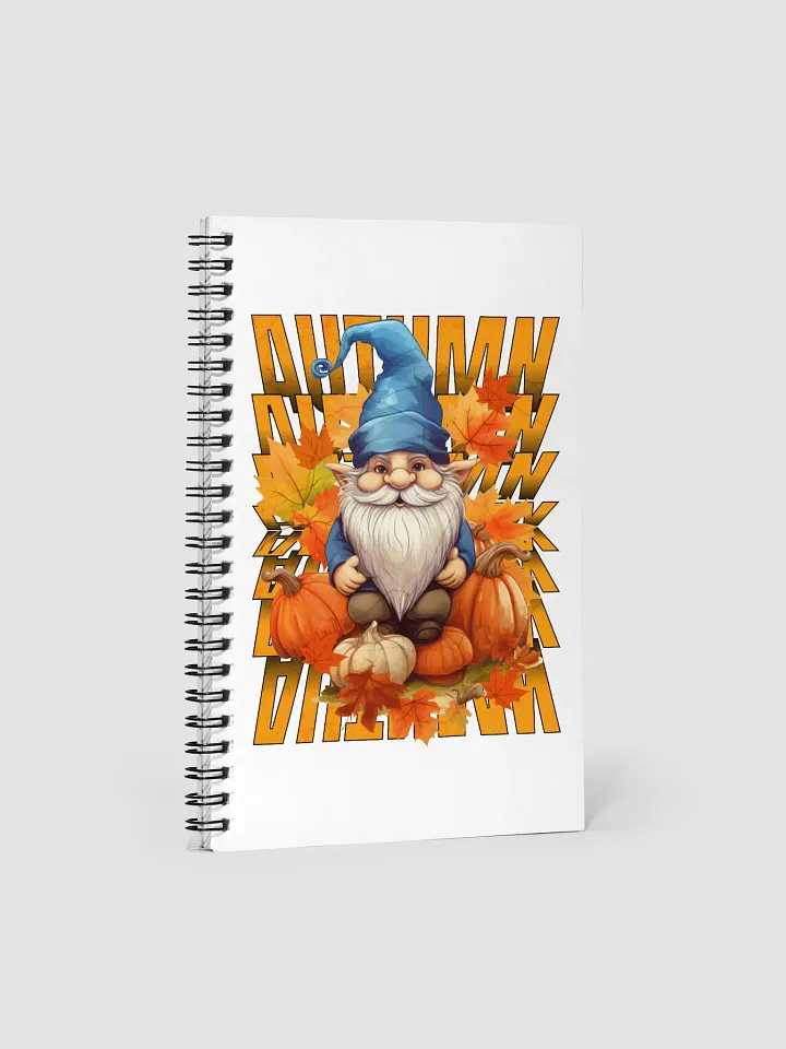 Autumn Gnome Spiral Notebook product image (1)