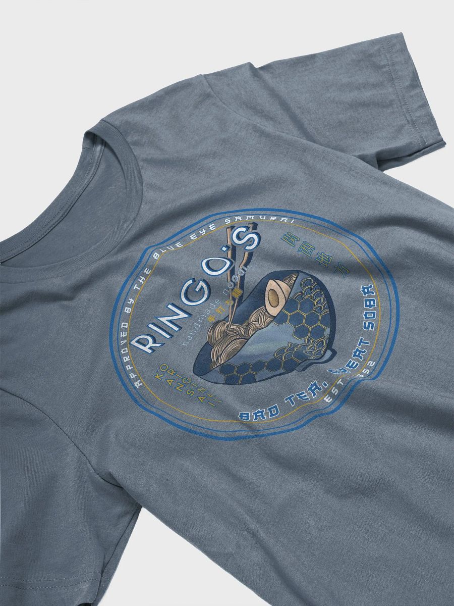 Ringo's Handmade Noodles Retro Logo T-Shirt | Blue Eye Samurai Inspired Design product image (11)