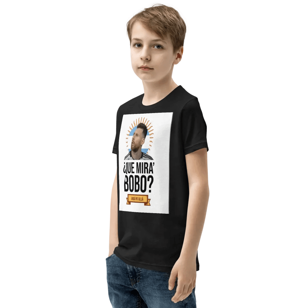 Que Mira Bobo? Messi is Goated Youth Shirt product image (5)