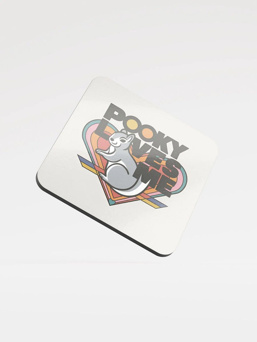 Coaster or micro art piece: Pooky loves me stylized product image (1)