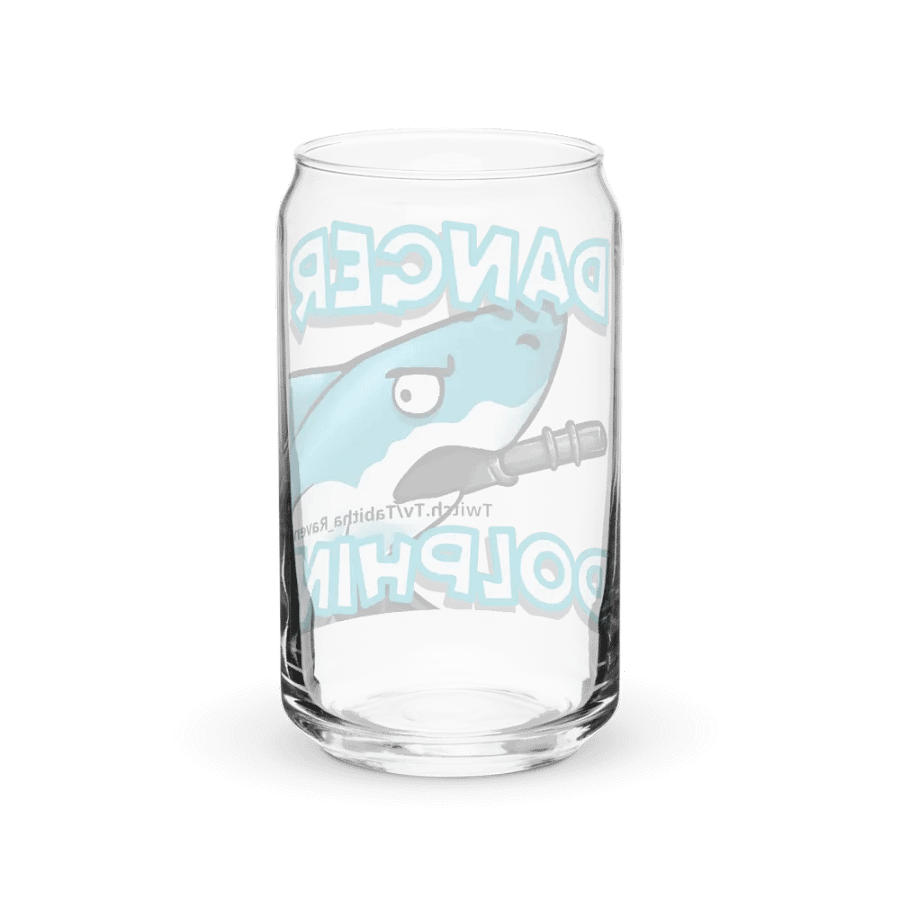 Danger Dolphin Glass Can Cup product image (38)