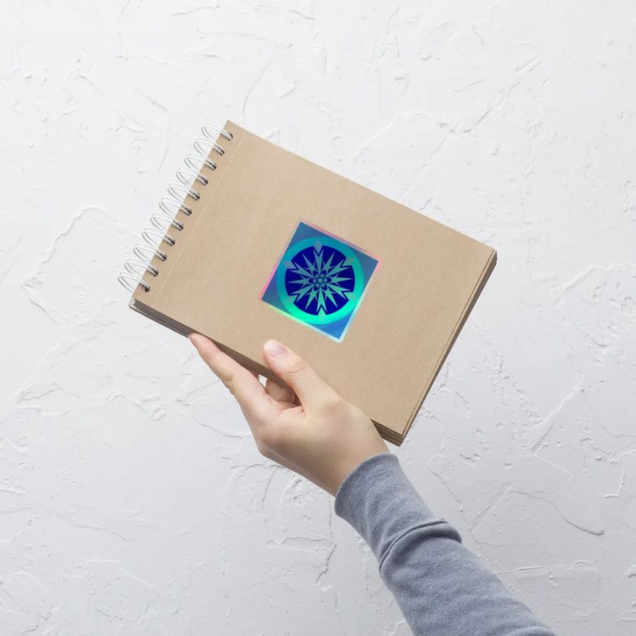 snowflake holo sticker product image (9)