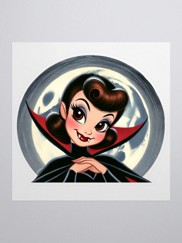 Cutesy Vampire Kiss Cut Stickers product image (1)