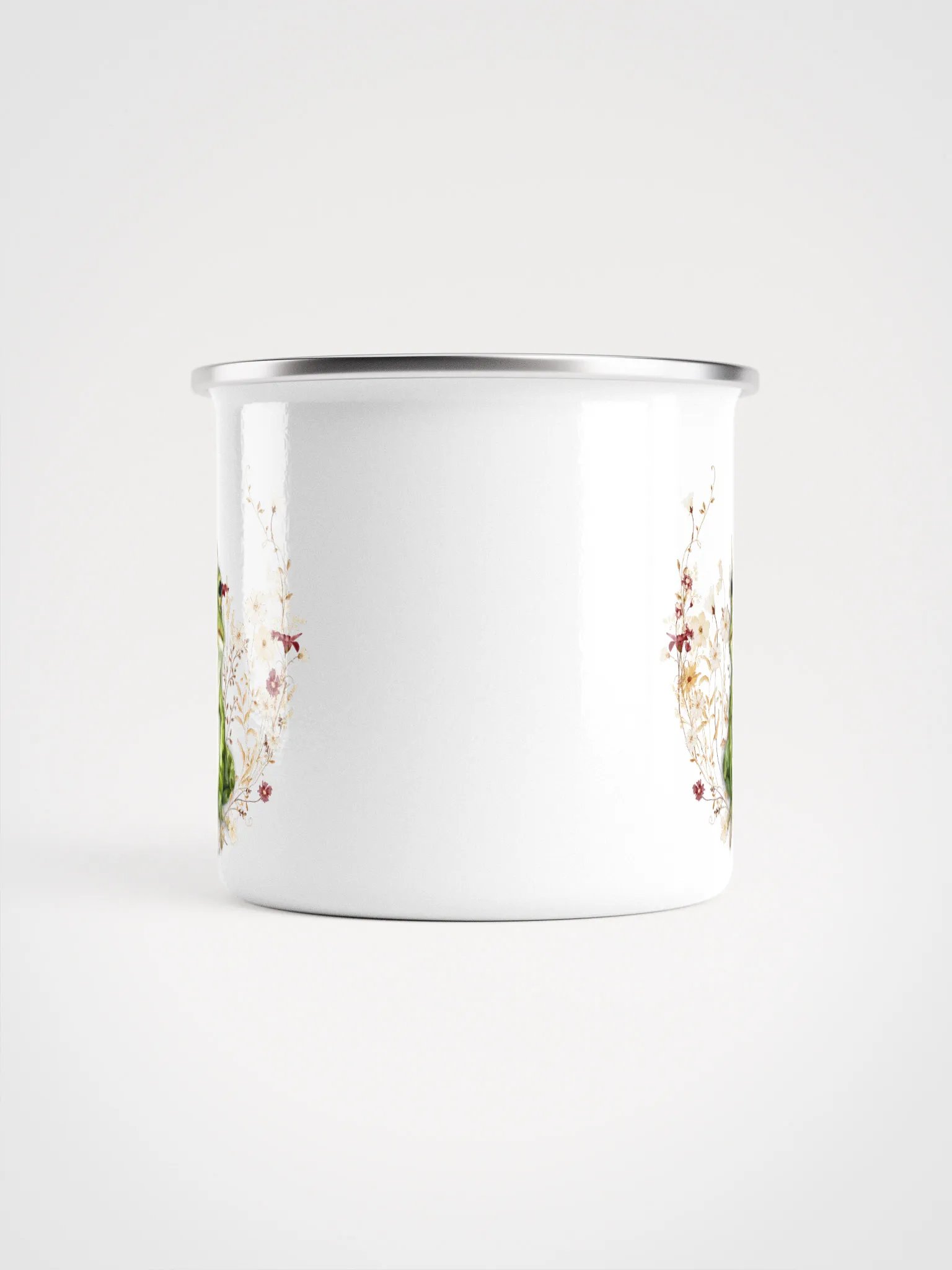 Whimsical FROG Enamel Mug - Emaille Tasse für Froschfans und Prinzessinnen product image (3)