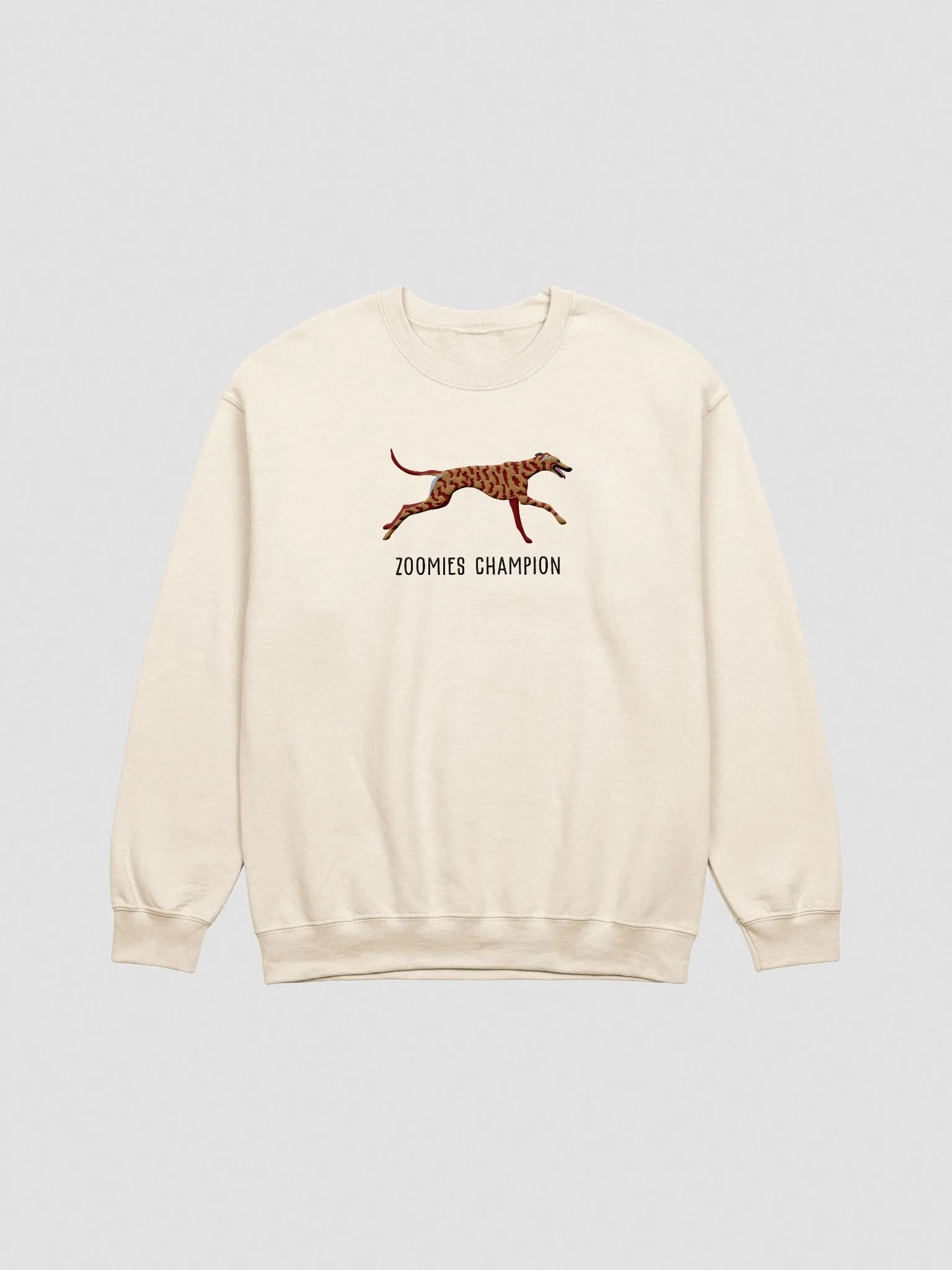 Zoomies Champion Sweatshirt (Embroidered) of a Greyhound(Brindle) product image (4)