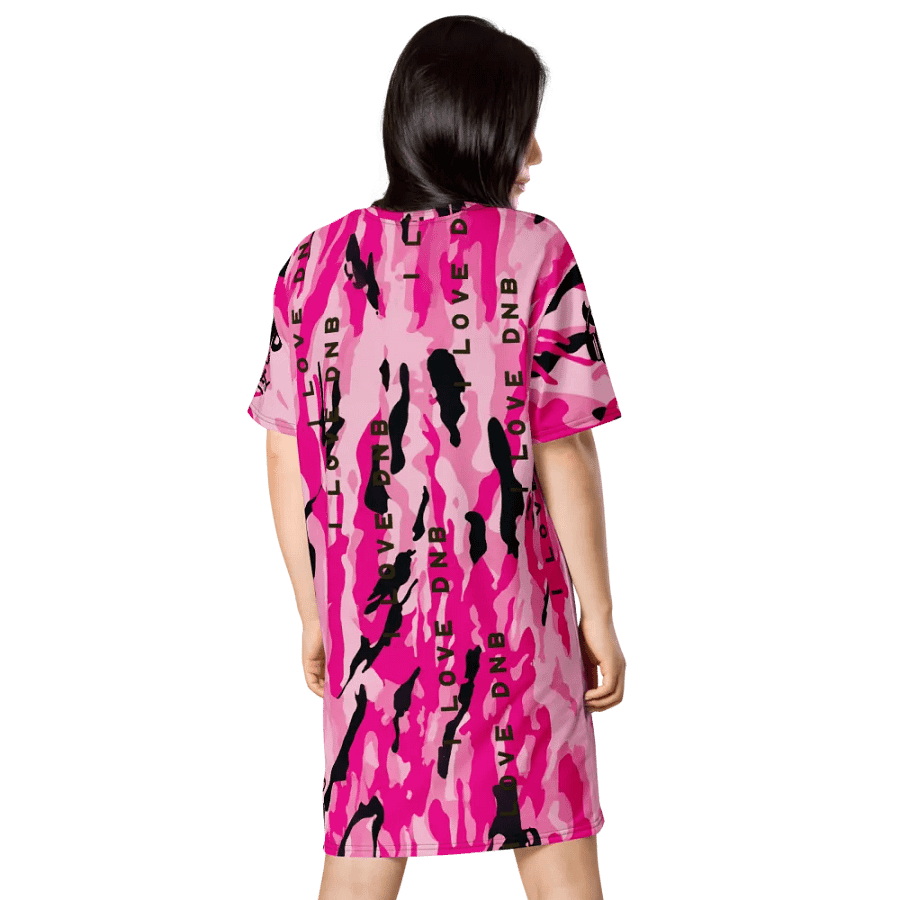 I Love DnB Pink CamoT-Shirt Dress product image (2)
