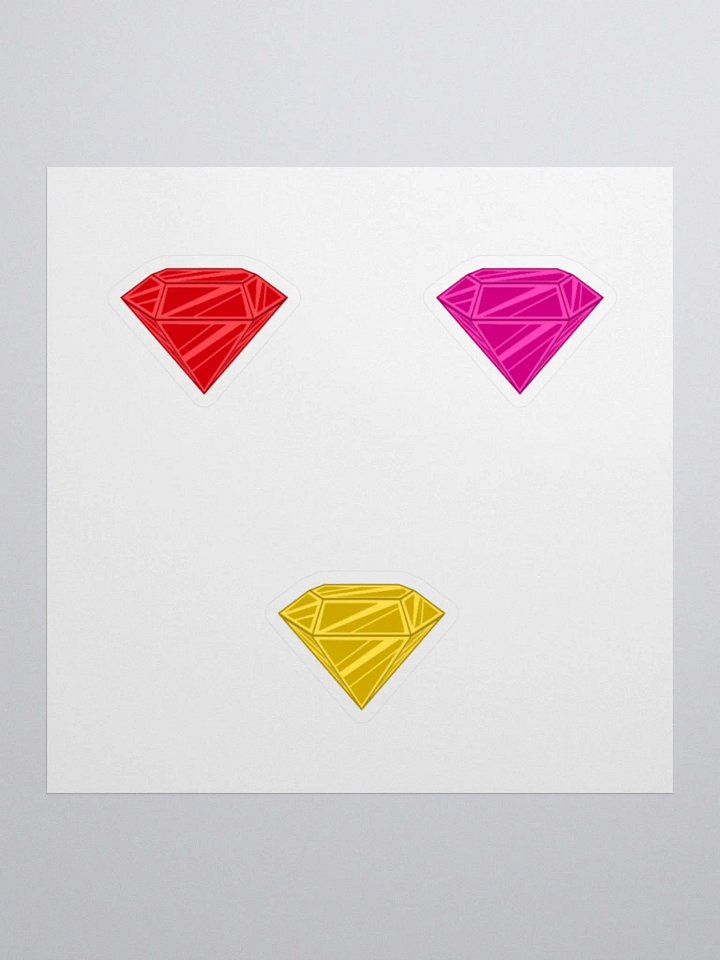 Warm Colored Diamonds Sticker Pack product image (1)