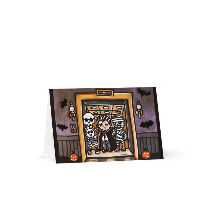 Eerie Elevator Greeting Card product image (1)