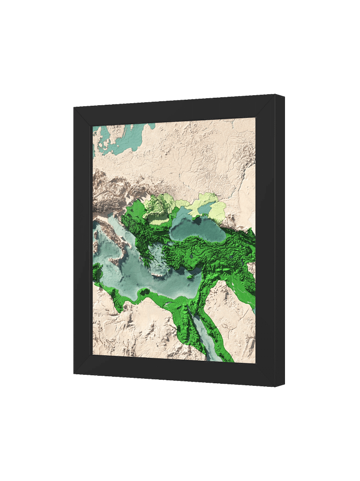 The Ottoman Empire - 1590 - Simplistic Framed Map product image (2)