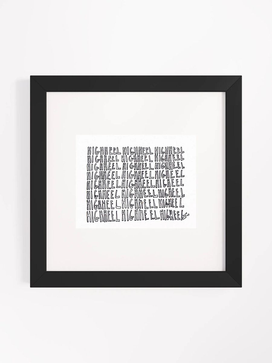 HIGHHEEL Panel Card Print Framed product image (3)