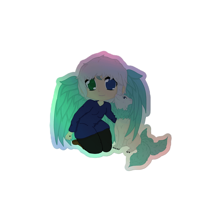 Angelic Companion Holographic Sticker product image (2)