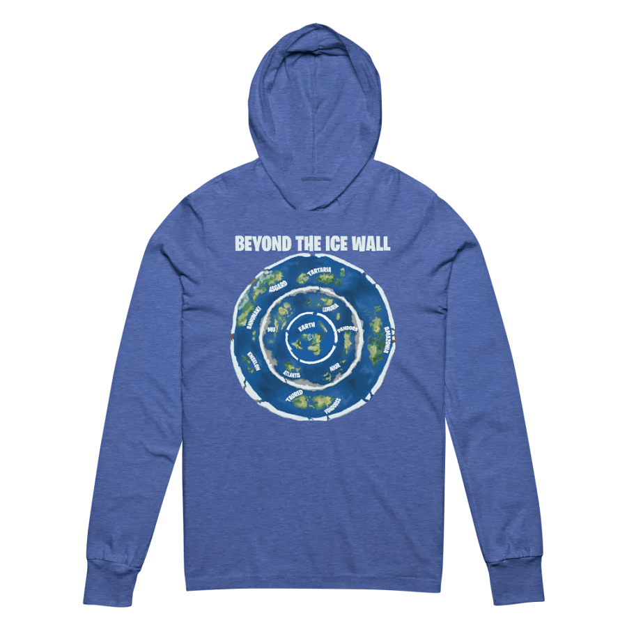 Unisex Hooded Tee Beyond the Ice Wall Map product image (22)