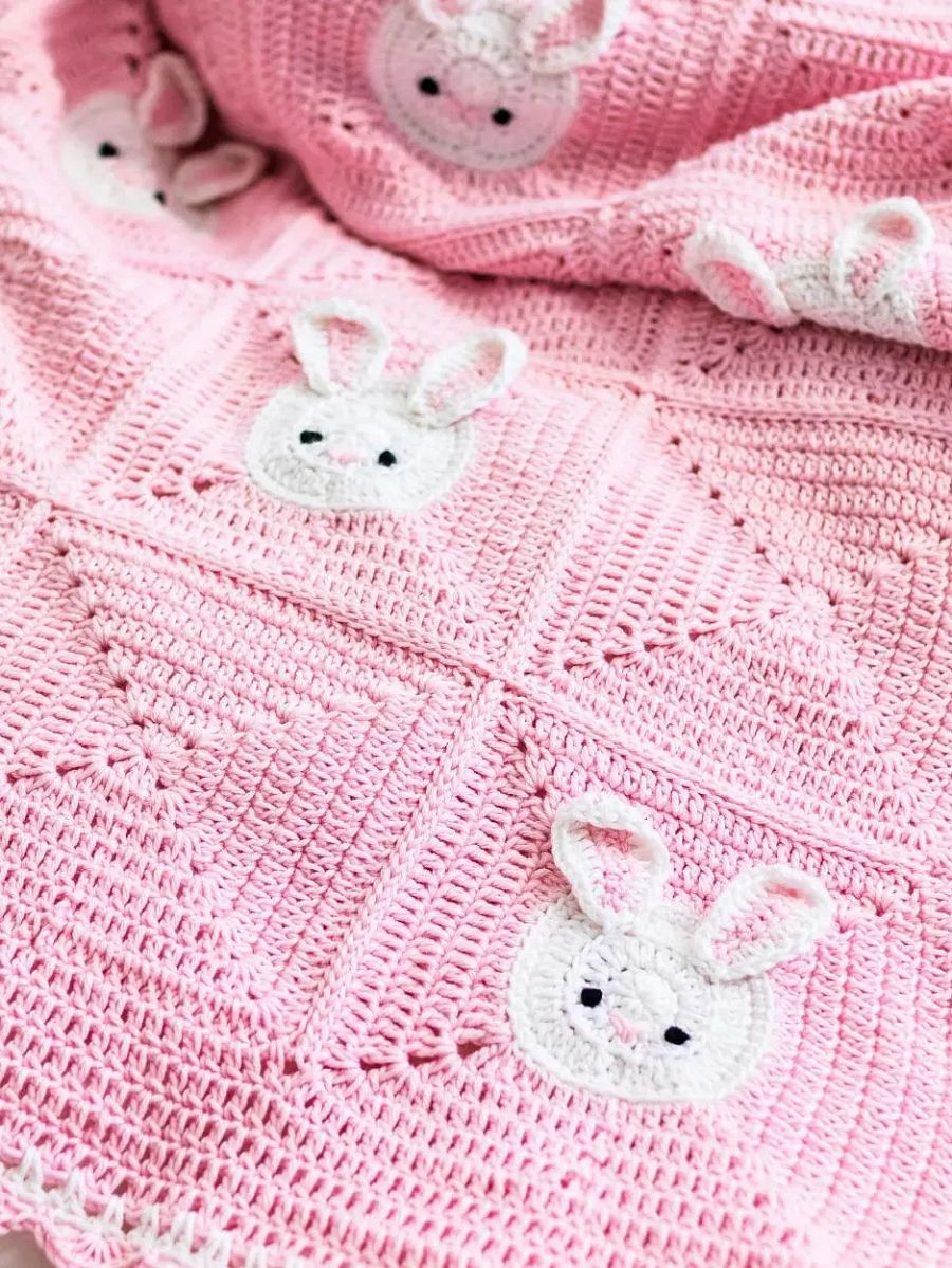 Crochet Pattern: Bunny Baby Blanket product image (7)