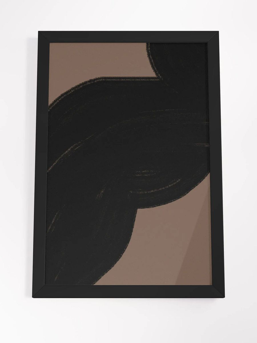 Interwoven Shadow Framed Matte Poster | Abstract Geometric Wall Art | Modern Minimalist Décor for Contemporary Spaces product image (1)