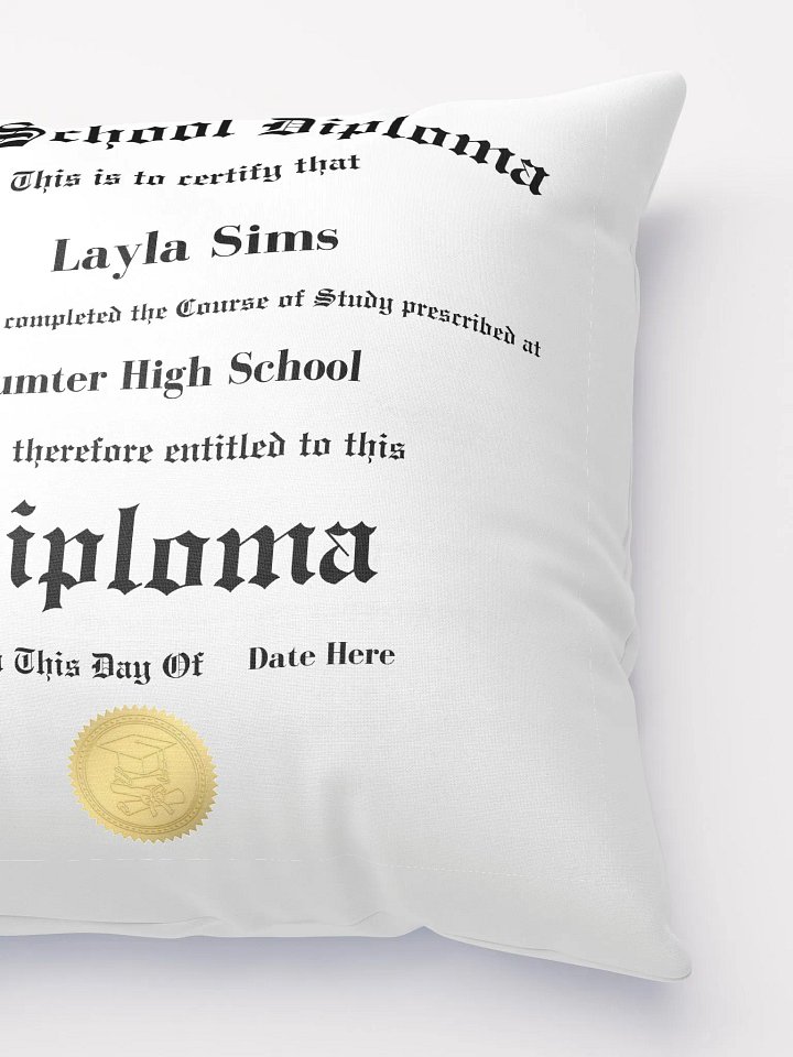 Personalize Diploma Pillow product image (4)