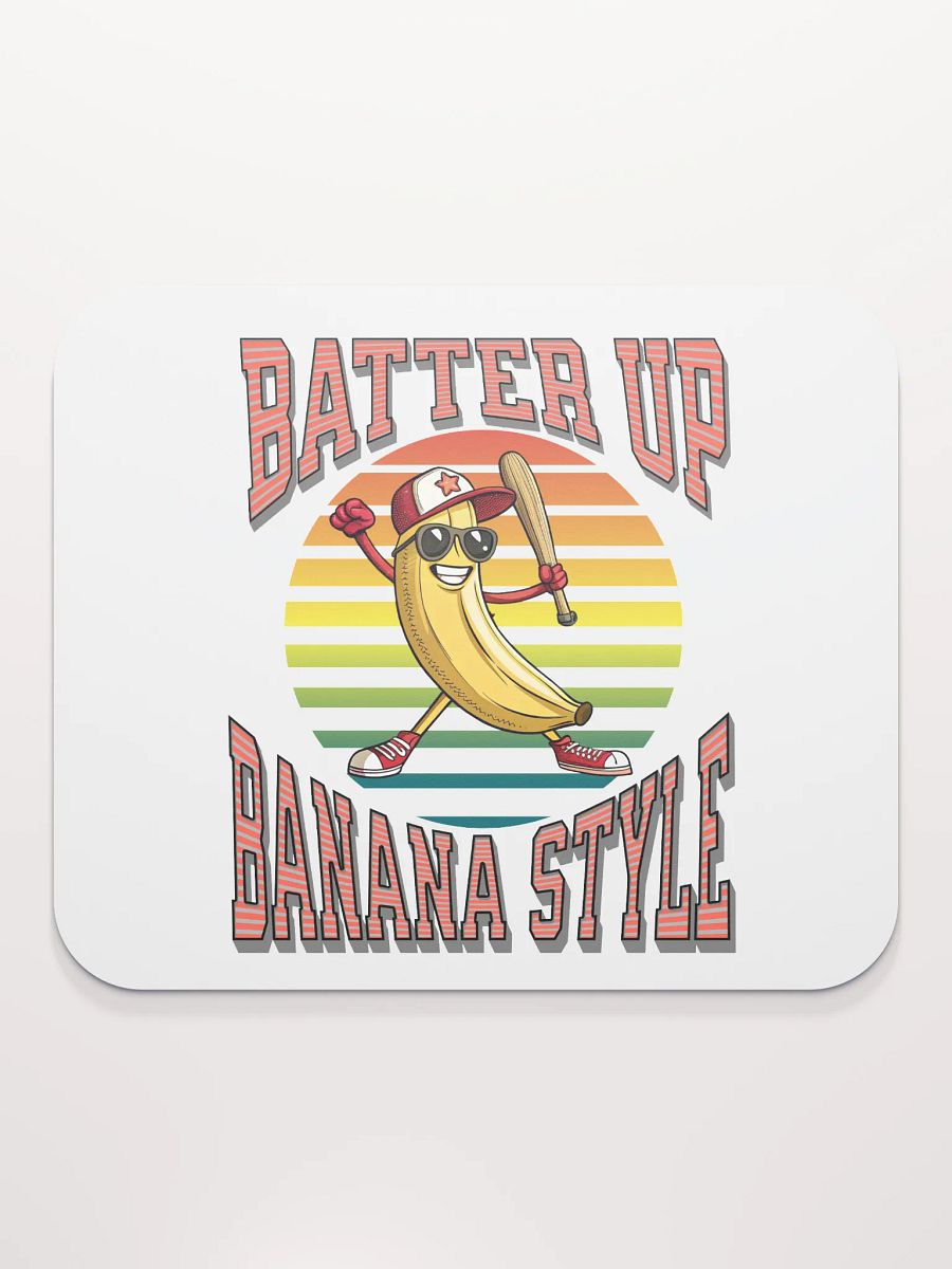Batter Up Banana Style Baseball Bonanza Mouse Pad product image (1)