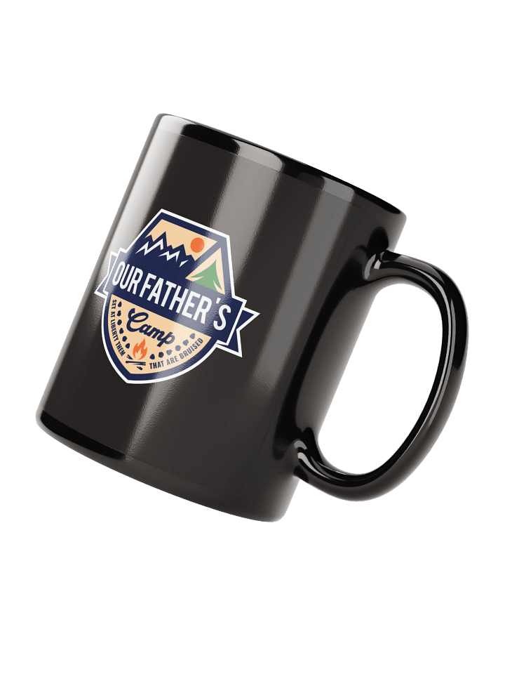 Our Father's Camp Black Coffee Mug product image (4)