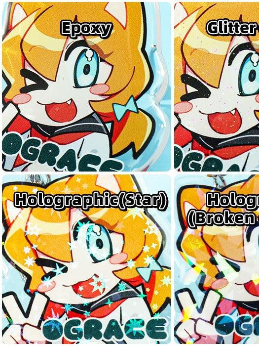 Double-sided epoxy acrylic keychain (PRE-ORDER) product image (3)