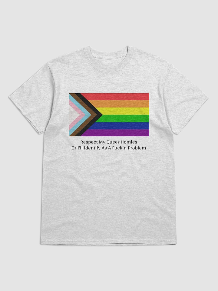 Respect My Queer Homies Tee - Light Colors product image (8)