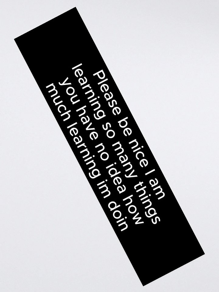 learning bumper sticker product image (2)