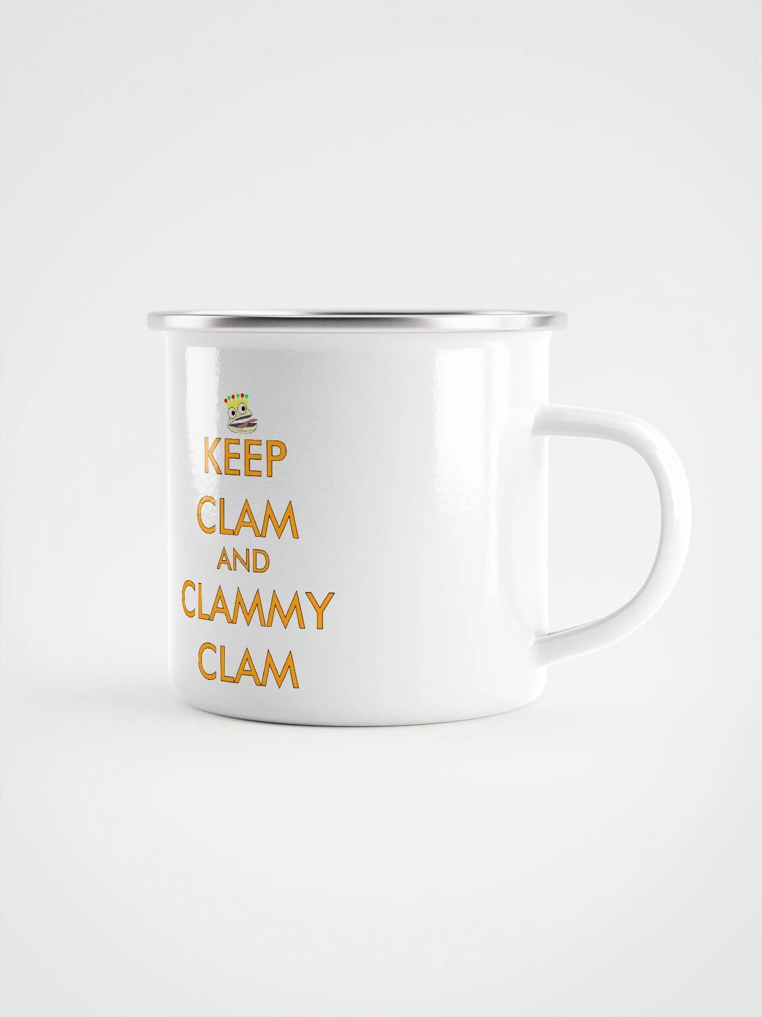 Keep Clam and Clammy Clam Enamel Mug product image (2)