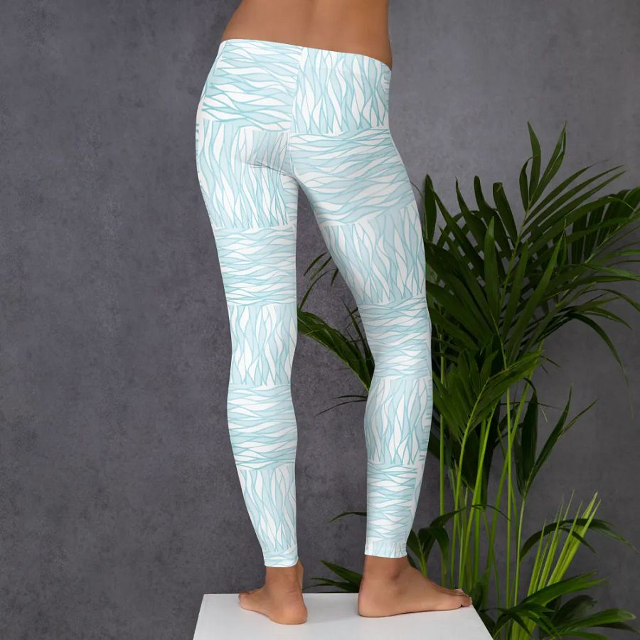 Light Turquois All-Over Print Leggings product image (7)