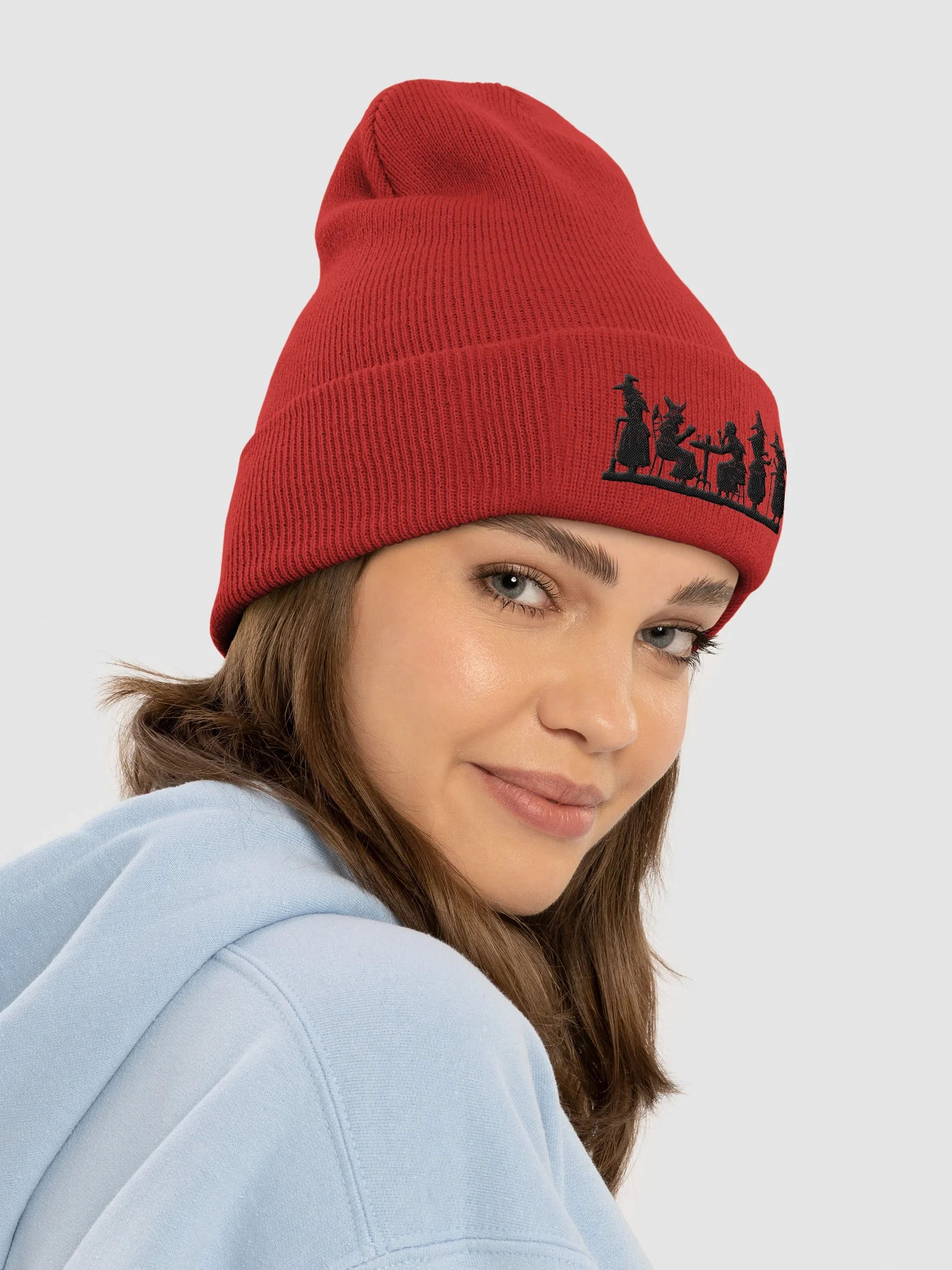 Coven Gathering Embroidered Beanie Witches Dark Academia Vintage Style product image (10)