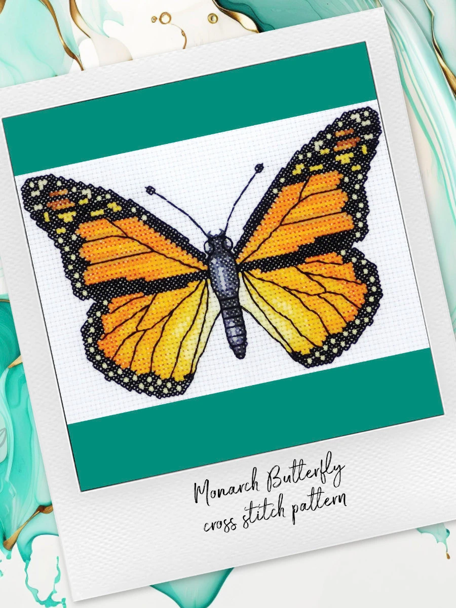 Monarch Butterfly: Insect Cross Stitch Pattern PDF product image (5)