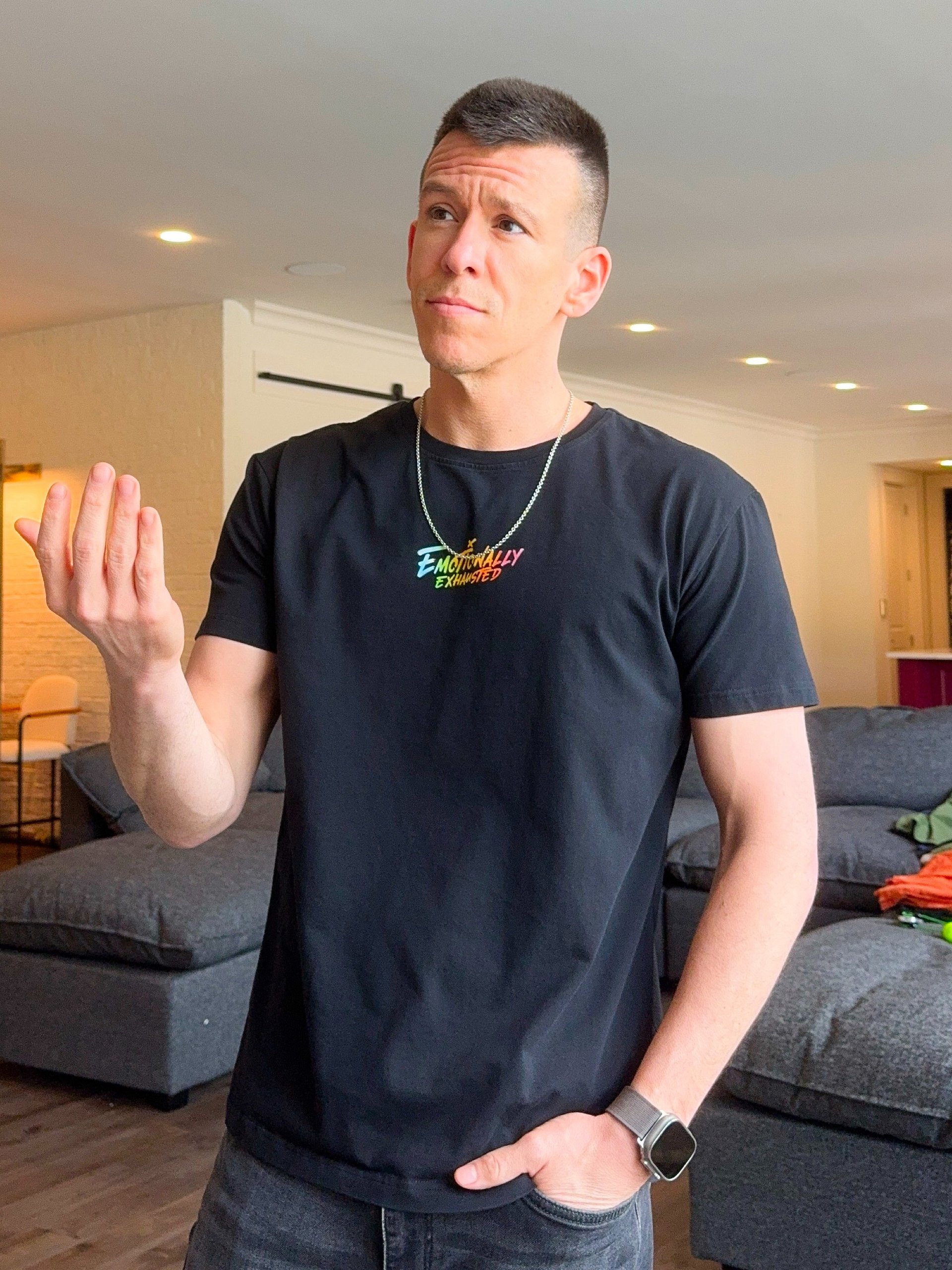 Emotionally Exhausted Tee - Black product image (2)