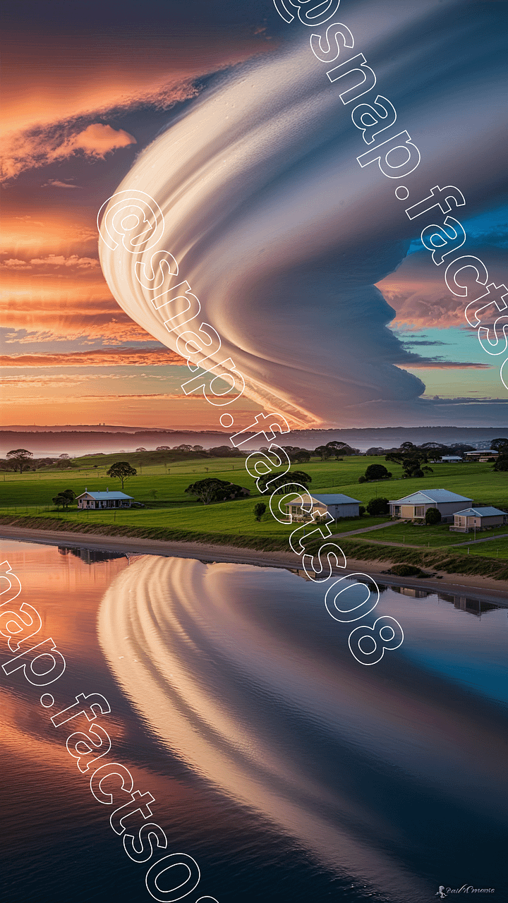 Sky spiral over the lake – natural wonder in motion product image (1)
