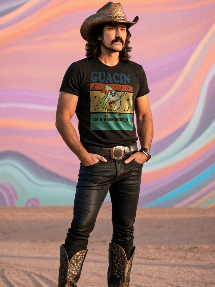Guacin in a Free World Avocado Guitarist T-Shirt product image (2)