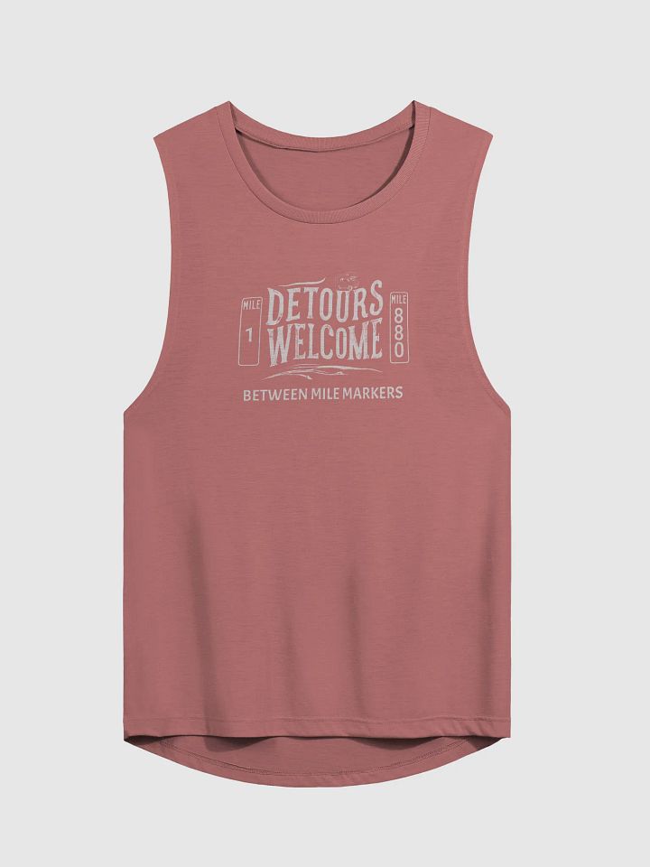 Detours Welcome Women's Flowy Tank Top - White product image (1)