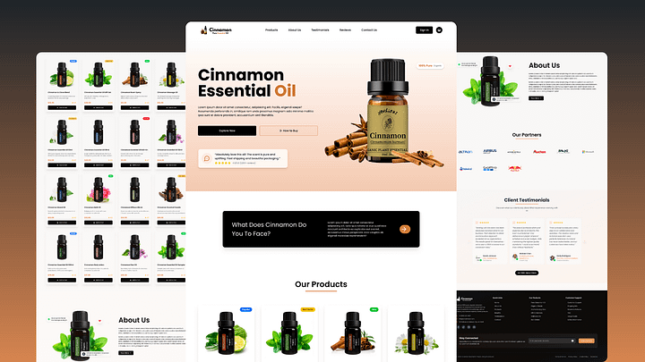 Modern Essential Oils E-Commerce Website (2025) product image (1)