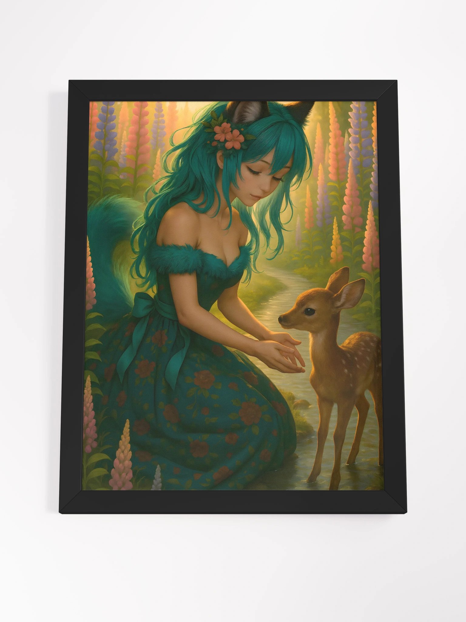 Mireille Deer Wood Framed Matte Poster product image (4)