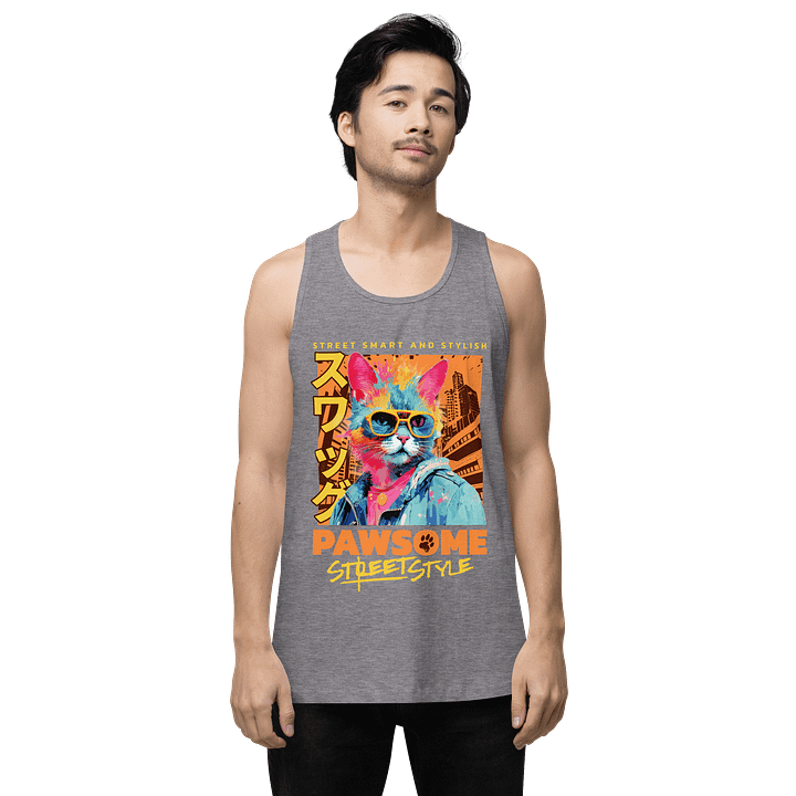 Pawsome Street Style | Cotton Heritage Premium Tank Top product image (2)