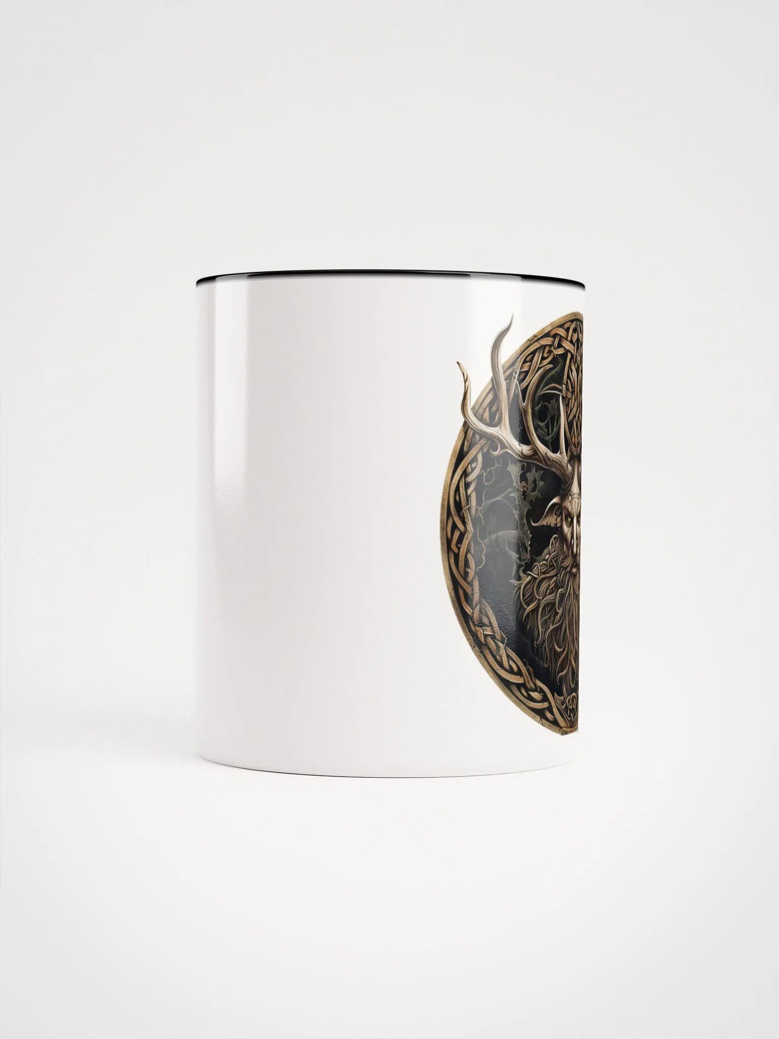 Cernunnos - The Celtic Horned God Ceramic Mug with Black Color Inside product image (5)