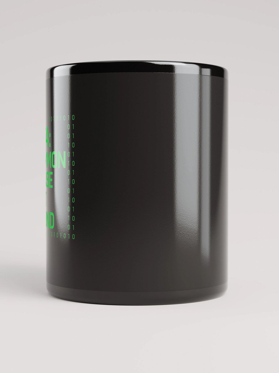 Funny 404 Error Black Mug | Coder Gift & Tech Humor Cup product image (5)