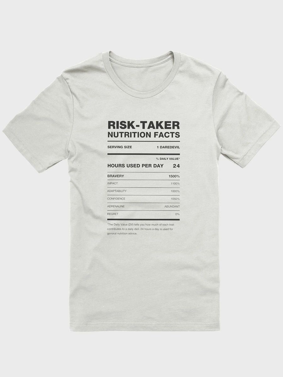 RISK-TAKER Nutrition Facts Supersoft Tee product image (22)