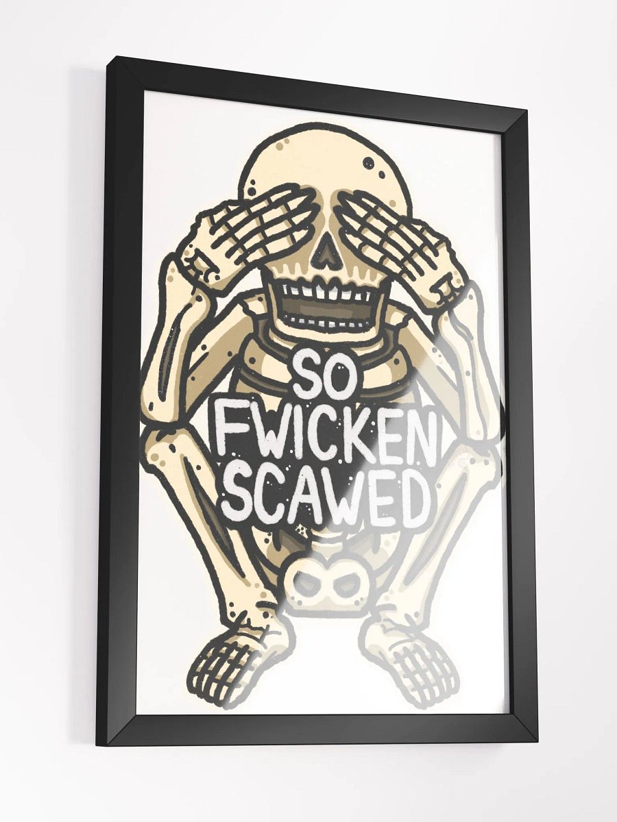 So Fwicken Scawed Framed Poster product image (18)